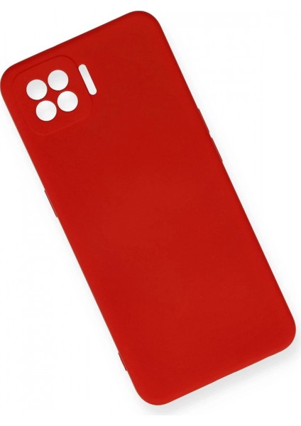 Oppo A73 Kılıf Nano içi Kadife Silikon - Kırmızı modelleri