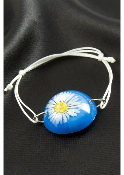 Ds-Derin Papatya Epoksi Bileklik-Mavi fiyatları