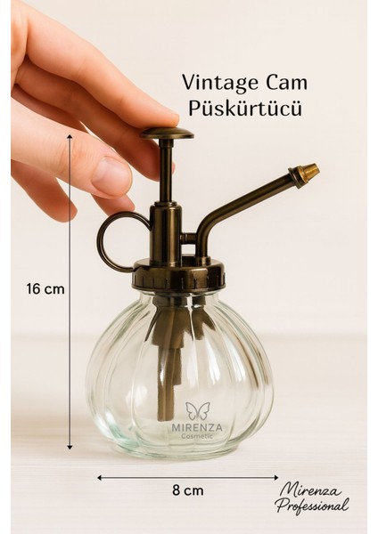 Vintage Cam Sprey Şişe, Su, Kolonya ve Parfüm Için Şık ve Dekoratif Tasarım fiyatları