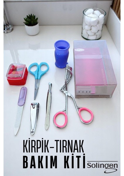 6 Parça Profesyonel Tırnak ve Kaş Bakım Seti, Çok Amaçlı Kullanım