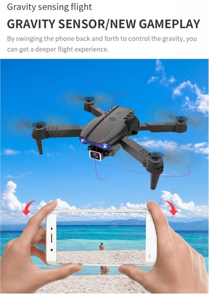 E99 4K Fpv Mini Drone | Katlanabilir Geniş Açı Kameralı, Akıllı Takip Özellikli Rc Drone | Taşıma Çantalı Quadrocopter modelleri