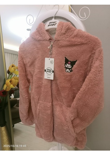 Kız Çocuk Kapşonlu Peluş Hırka fırsatları