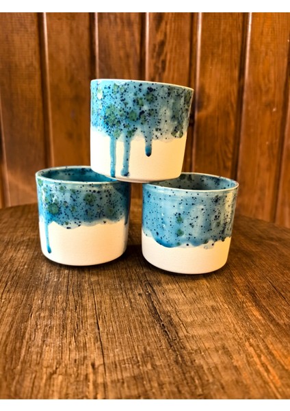 Handmade Blue Ceramic Espresso Cup – 100 ml El Yapımı Seramik Espresso Fincanı, Minimal Coffee Cup, Pottery Mug, Small Ceramic Cup modelleri