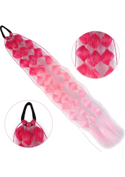 Balon Örgülü Simli Lastikli At Kuyruğu - ACM10 fiyatları