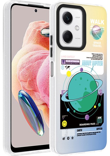 Xiaomi Redmi Note 12 4g Kılıf Desenli Frms Dragon Sert Kapak-Gezegen