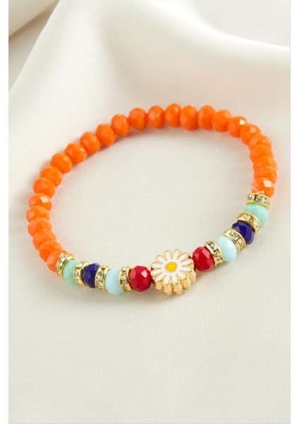 Ds-Derin Papatya Kristal Trend Bileklik-Turuncu fiyatları