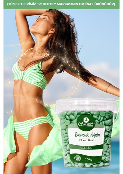 Soyulabilen Boncuk Ağda Seti 500G, Büyük Isıtıcı Makine ve Ağda Losyonu modelleri