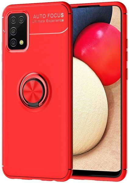 Galaxy A02S Kılıf Frms Ravel Silikon Kapak-Kırmızı