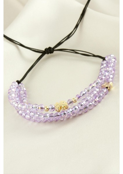 Ds-Derin Üçlü Kristal Bileklik-Mor fiyatları