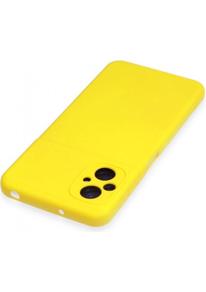 Xiaomi Poco M5 Kılıf Nano Içi Kadife Silikon - Sarı modelleri