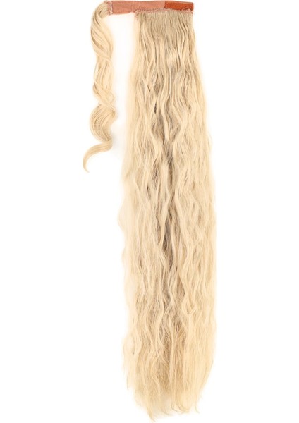 Bağlamalı Kabarık Dalgalı At Kuyruğu - Kumral Beyaz Platin Röfleli modelleri