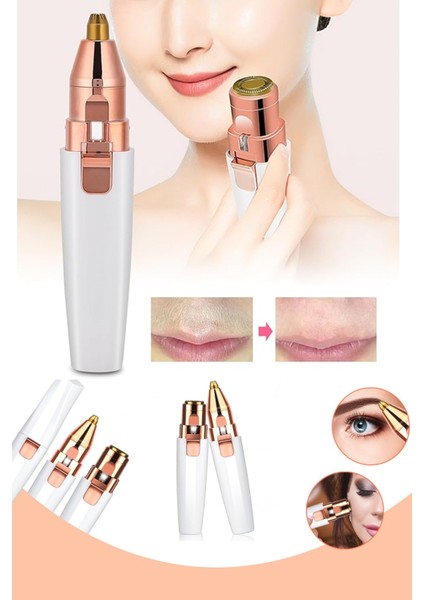 Yüz ve Kaş Için Çift Başlıklı Şarjlı Tüy Alma Aleti modelleri