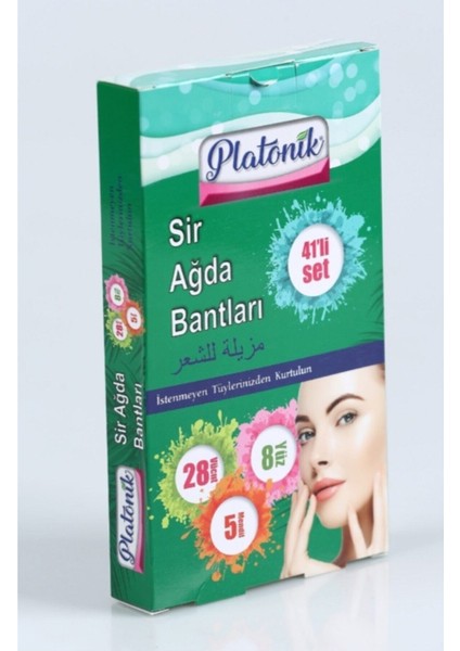 41'li Ağda Bantları Seti, Vücut, Yüz ve Mendil ile Güzel Bakım Için Ideal