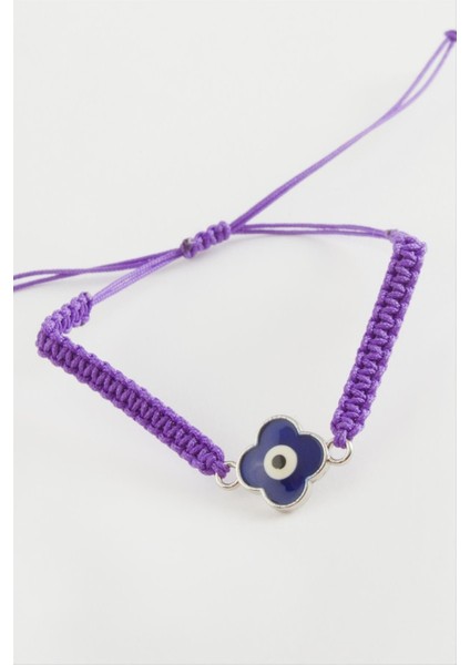 Ds-Derin Çiçek Nazar Makrome Örgülü Bileklik-Renkli fiyatları