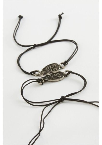 Ds-Derin Best Friends Arkadaş Deri Bileklik-Siyah fiyatları