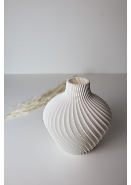 Spiral Formlu Dekoratif Vazo – 3 Boy Seçenekli (12 cm / 18 cm / 23 Cm) – Modern Ev Dekoru fiyatları