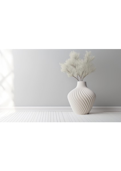 Spiral Formlu Dekoratif Vazo – 3 Boy Seçenekli (12 cm / 18 cm / 23 Cm) – Modern Ev Dekoru indirimleri