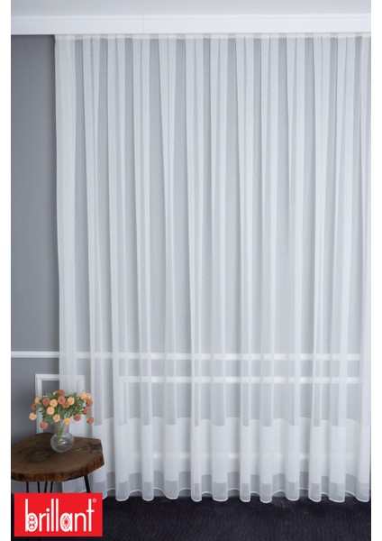 Keten Alın 1/3 Sık Pileli Ütü Istemez Kırışmaz Yeni Sezon Salon Oda Tül Perdesi indirimleri