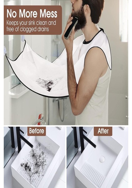 Saç ve Sakal Kesim Önlüğü, Kıl Tutmayan Özel Kumaş, Beyaz Renk fiyatları