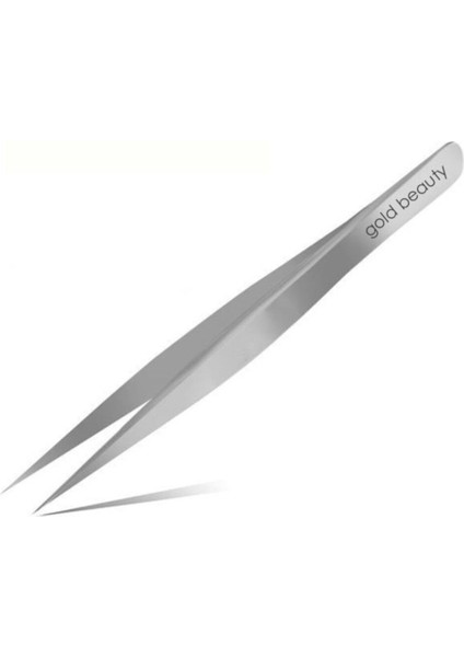 Düz Burun Paslanmaz Çelik Ipek Kirpik Cımbızı, Güçlü ve Dayanıklı Tasarım