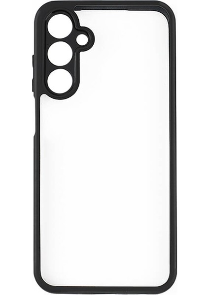 Galaxy A15 Kılıf Kamera Korumalı Şeffaf Arka Yüzey Frms New Roll Kapak-Siyah