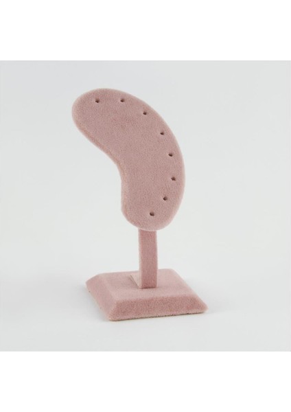 Ds-Derin Anfora Kumaş Kaplamalı Küpe Standı-Açık Pembe