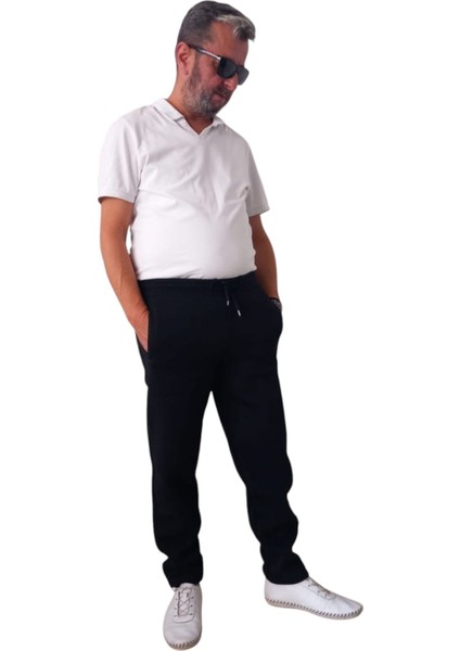 Battal Beden 3 Iplik Kalın Penye Kumaş Içi Şardonlu 3 Cepli Kışlık Erkek Eşofman Altı modelleri