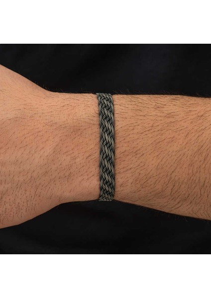 Gümüş Kazaziye Örgü Bileklik fiyatları