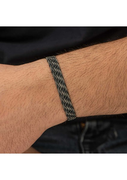 Gümüş Kazaziye Örgü Bileklik fırsatları