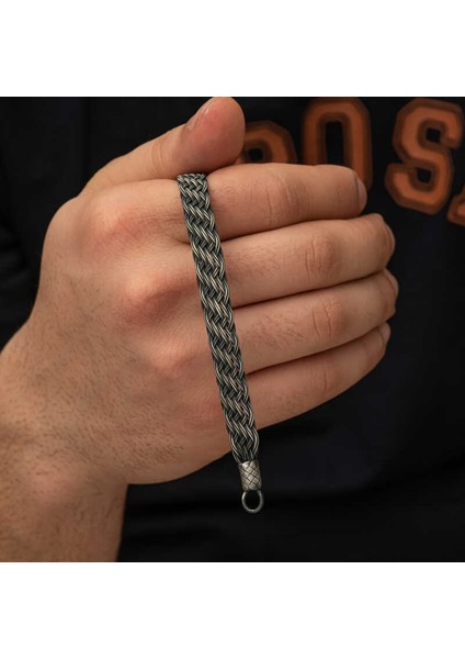 Gümüş Kazaziye Örgü Bileklik indirimleri