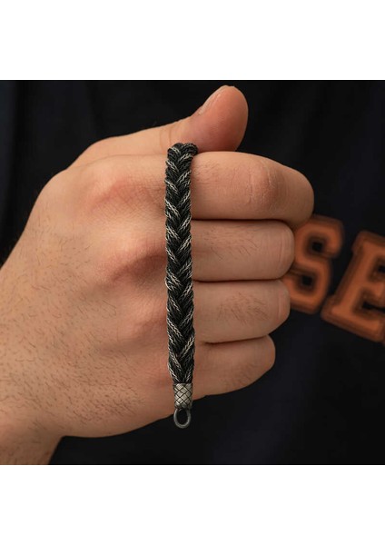 Gümüş Kazaziye Örgü Bileklik indirimleri