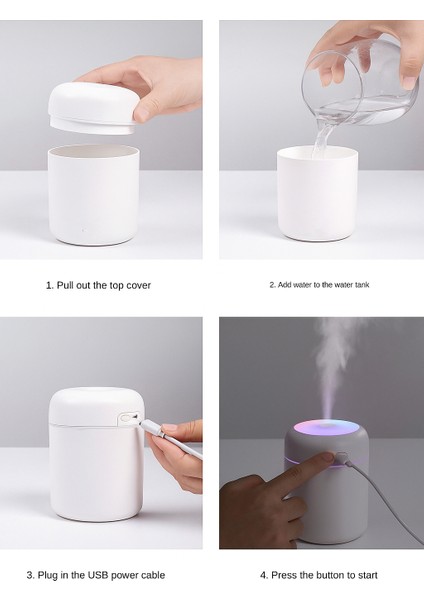 Ultrasonik Hava Nemlendirici ve Aroma Difüzörü – Renkli LED Işıklı Sessiz Mini Nemlendirici fırsatları