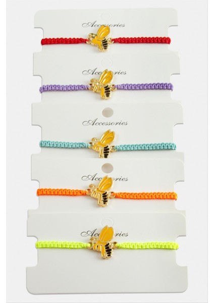 Ds-Derin Arı Makrome Örgülü Bileklik-Renkli modelleri