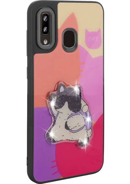 Galaxy A30 Kılıf Parlayan Kabartmalı Ikonik Figürlü Frms Amas Silikon Kapak-Beyaz indirimleri