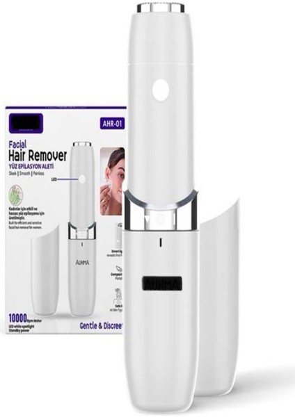 Yüz Epilasyon Cihazı, LED Işık, 10.000 Rpm, Hassas Cilt Uyumlu, Kadın