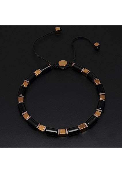 Doğal Taş Bileklik,hematit ve Akik Bileklik, Erkek Bileklik, Kadın Bileklik, Ayarlanabilir