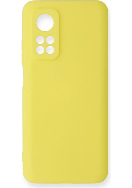 Xiaomi Mi 10T Kılıf Nano içi Kadife Silikon - Sarı