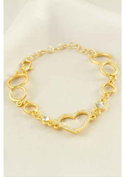Ds-Derin Kalp Taşlı Bileklik-Sarı fiyatları