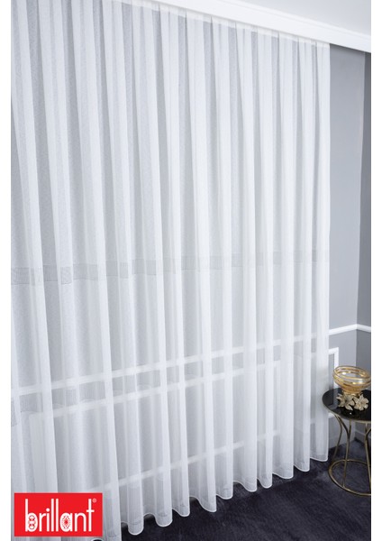 Keten Birce 1/3 Sık Pileli Ütü Istemez Kırışmaz Yeni Sezon Salon Oda Tül Perdesi modelleri