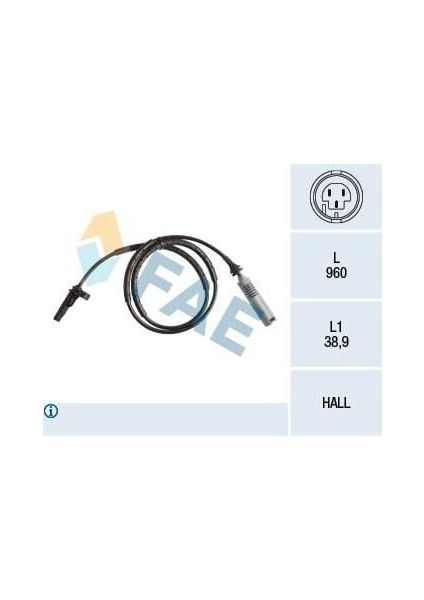 Abs Sensörü Arka Bmw N43 45 46 47 04-