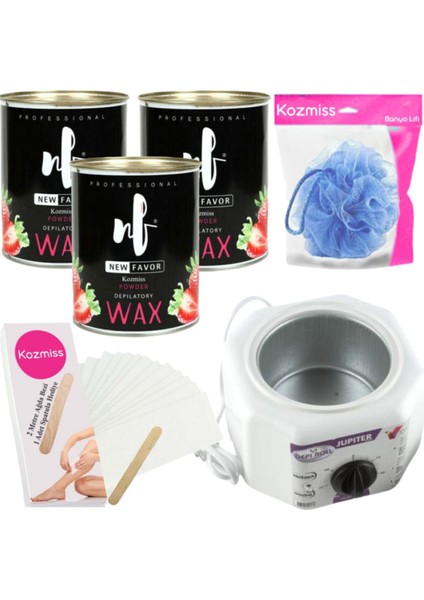 Ağda Isıtıcı Makinesi 800 ml Pudralı Konserve Seti 6 Parça, Pratik ve Kullanışlı Ürün