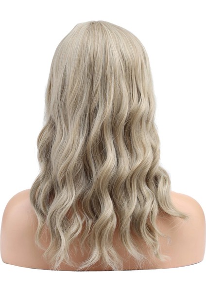 Dalgalı Kısa Perçemli Fiber Sentetik Peruk - Balköpüğü / Platin Röfleli indirimleri
