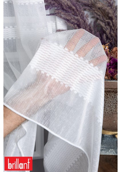 Keten Arthur 1/3 Sık Pileli Ütü Istemez Kırışmaz Yeni Sezon Salon Oda Tül Perdesi