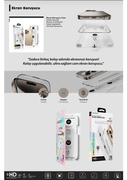 Samsung S24 ULTRA,S25 Ultra Uyumlu Premium Ekran Koruyucu Şeffaf Pratik Uygulamalı Güçlendirilmiş modelleri