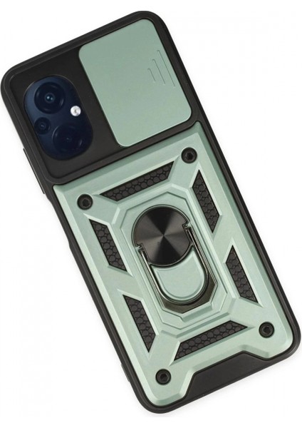 Xiaomi Poco M5 Kılıf Pars Lens Yüzüklü Silikon - Yeşil modelleri