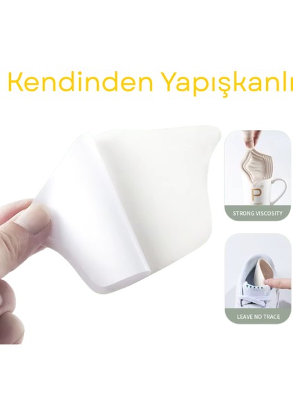 Taç Şekilli, Yapışkanlı, Kesilebilir Ayakkabı Topuk Vurma Önleyici +Yırtık Gizleme+ Boşluk Alma Pedi ( 1 Çift Siyah) fiyatları