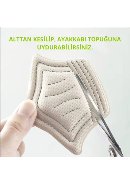 Taç Şekilli, Yapışkanlı, Kesilebilir Ayakkabı Topuk Vurma Önleyici +Yırtık Gizleme+ Boşluk Alma Pedi ( 1 Çift Siyah) indirimleri