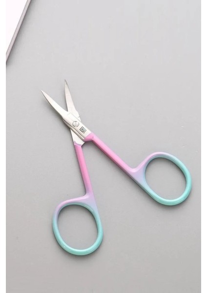 Turkuaz Kaş Makası Ucu Kıvrık Şekillendirme Için Dikiş ve Nakış Iğne Makası fiyatları