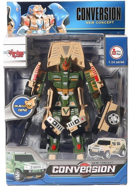 HW-899-1-2-5 Dönüşebilen Robot Jeep 1:24 -Vardem fiyatları