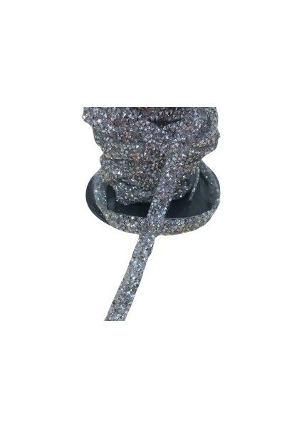 Silikonlu Yapıştırma Taş Şerit 2 Cm Gümüş 1 Metre